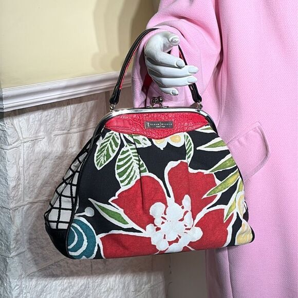 Rare Karen Wilson Limited Edition “Red Rose” Satchel Retro Style Bag - Picture 3 of 13